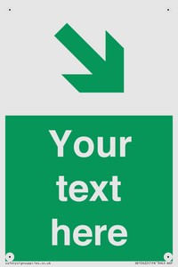 Custom Safe condition: Green Down right arrow